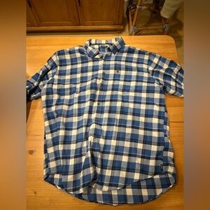 Men's Flannel, Blue, Size XXL